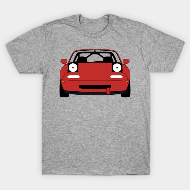 Miata Happy Racecar T-Shirt by AutomotiveArt